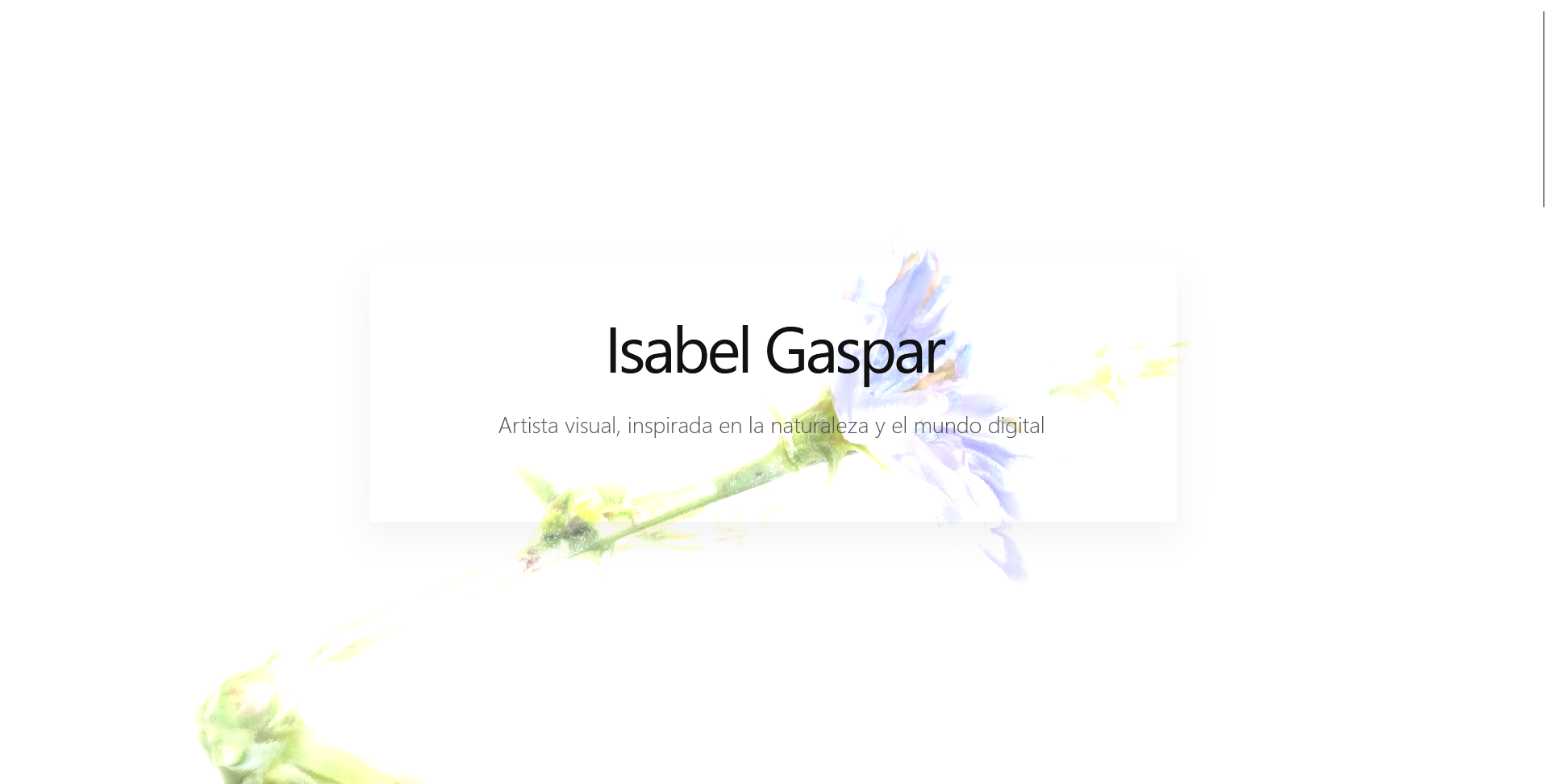 Web para Artista Visual